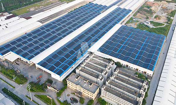 Dự án mái nhà 21,5 MW hoàn thành tại Quảng Đông, Trung Quốc
