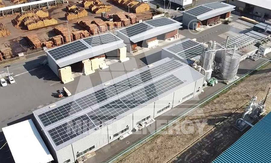 Dự án Hệ thống PV trên mái nhà 7,6MW tại Nhật Bản