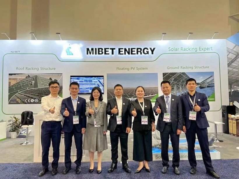 Mibet Energy: Trưng bày các sản phẩm cấu trúc năng lượng mặt trời cao cấp tại RE+ 2023